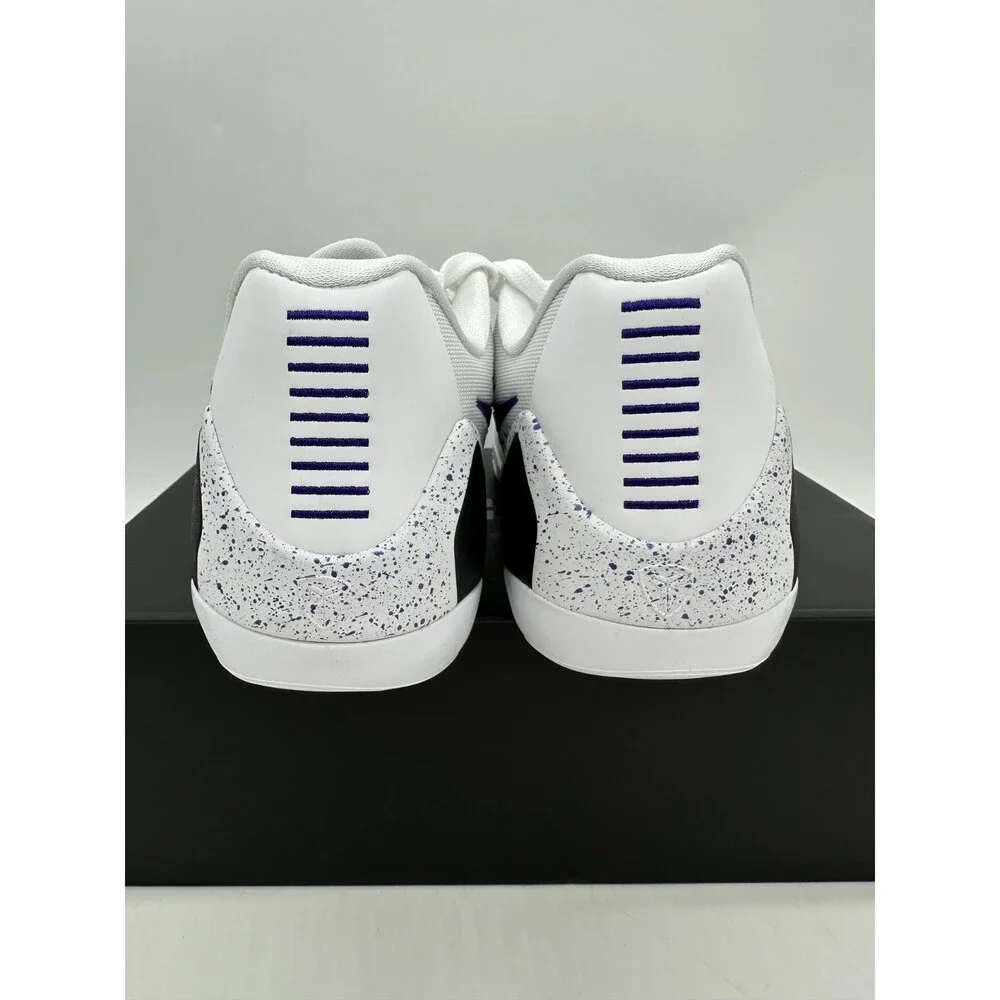 Nike Kobe 9 IX Elite Low Men's Size 10 White Purple Basketball Shoes IH1401 100